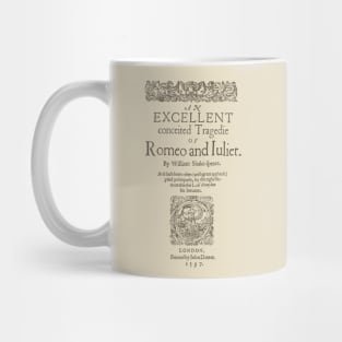 Shakespeare, Romeo and Juliet 1597 Mug